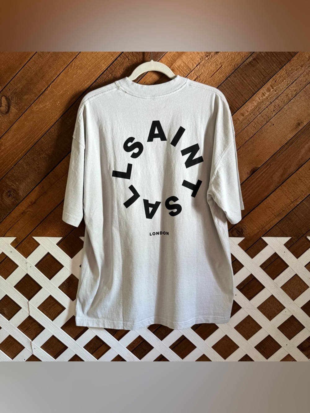 All Saints London NWT Tierra circular tee in Cool Gray size Medium